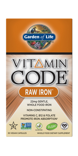 Garden of Life - Vitamin Code - Raw Iron - 30 Vegetarian Capsules