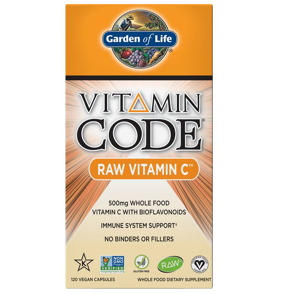 Garden of Life - Vitamin Code - Raw Vitamin C - 120 Vegan Capsules