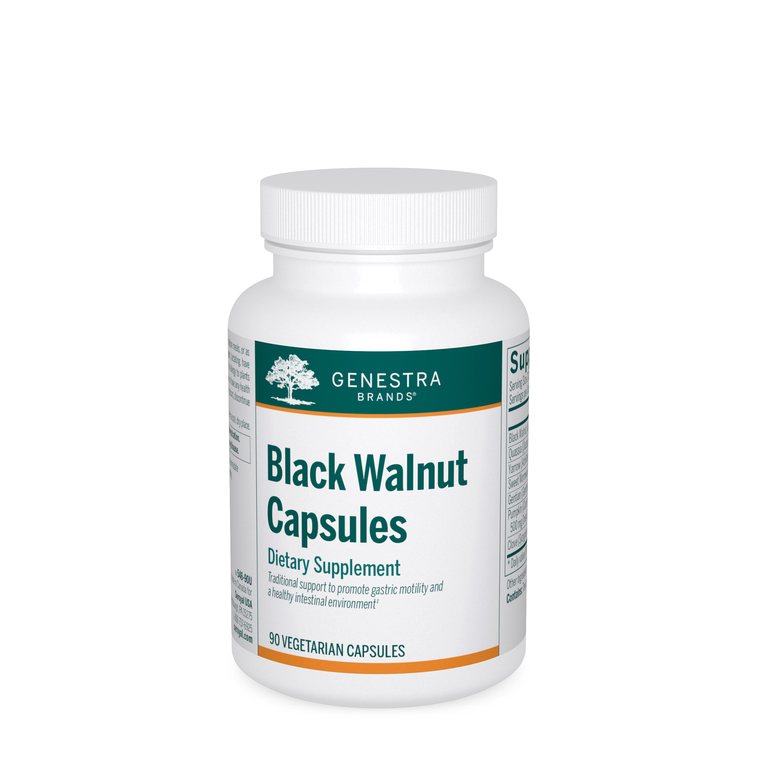 Genestra - Black Walnut Capsules - 90 Vegetable Capsules