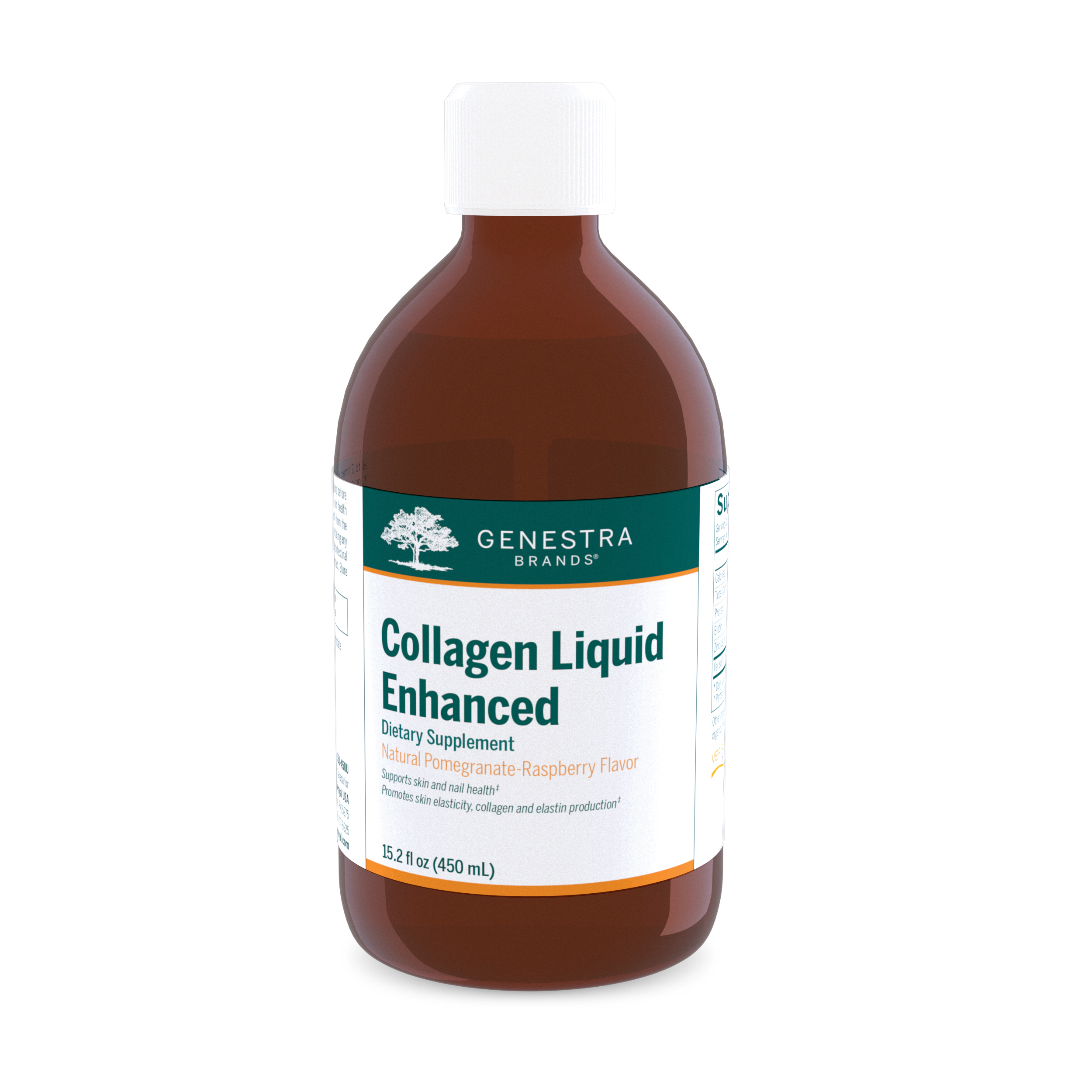 Genestra - Collagen Liquid Enhanced, Natural Pomegranate-Raspberry