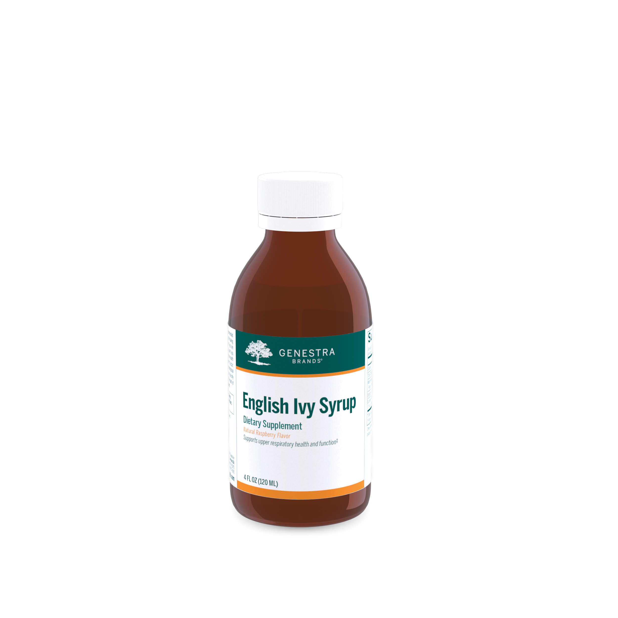 Genestra - English Ivy Syrup, Natural Raspberry Flavor - 4 fl. oz (120