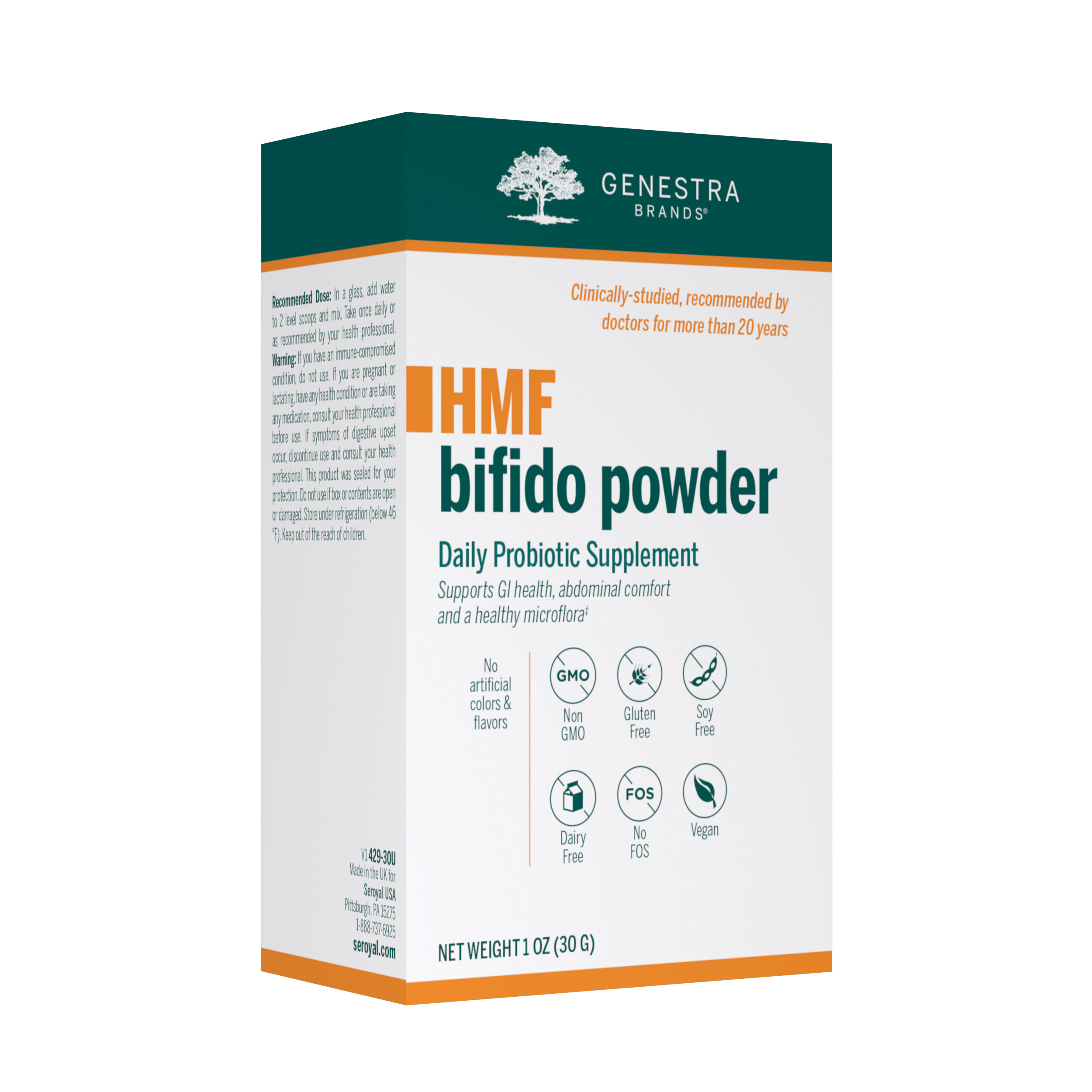 Genestra - HMF Bifido Powder - 1 oz (30 Grams)