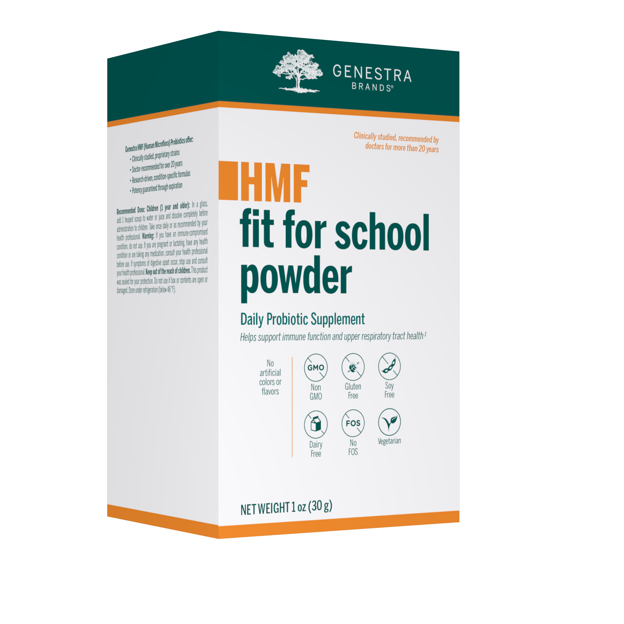 Genestra - HMF Fit For School Powder, Natural Blackcurrant Flavor - 1