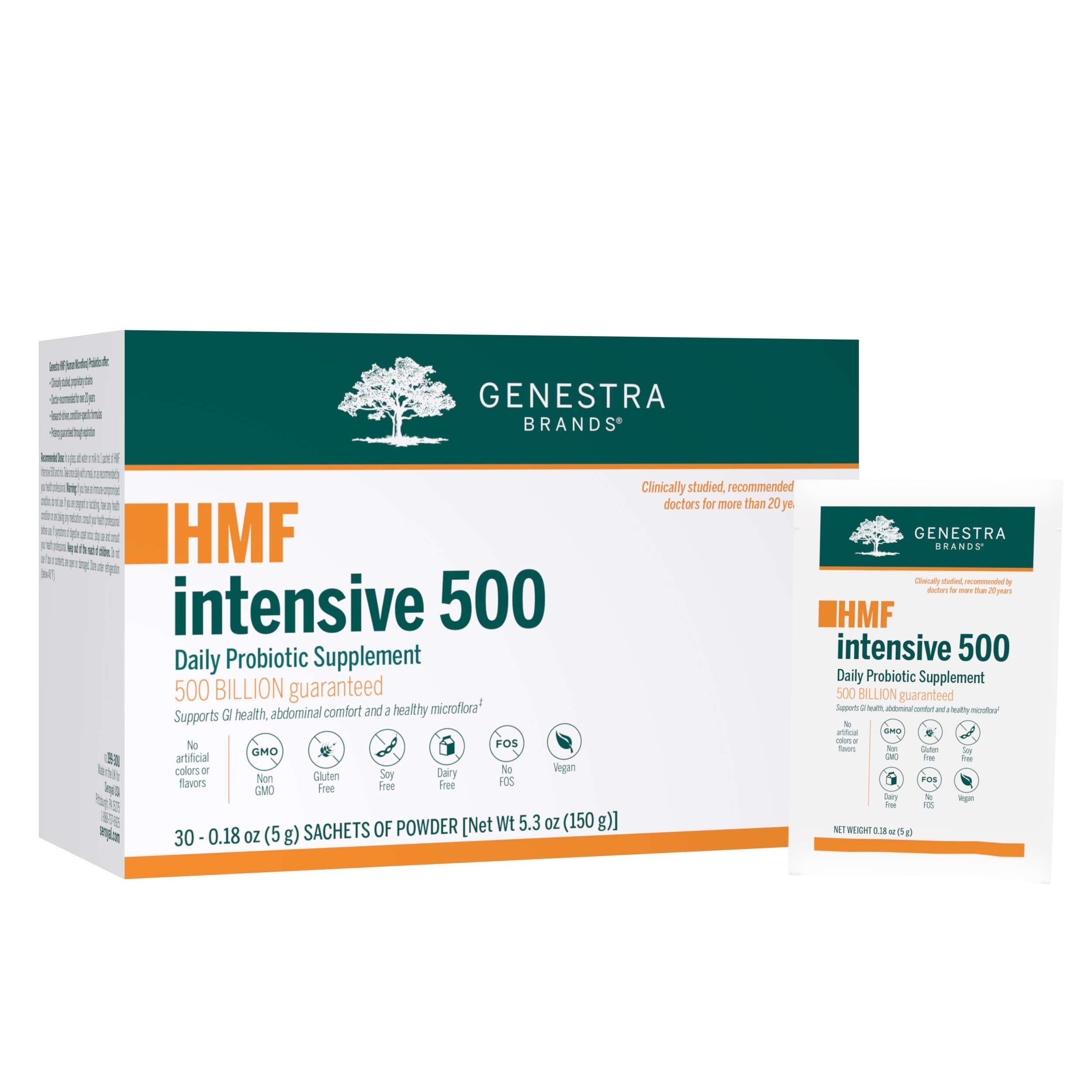 Genestra - HMF Intensive 500 - 30 Sachets (0.18 oz / 5 Grams each)