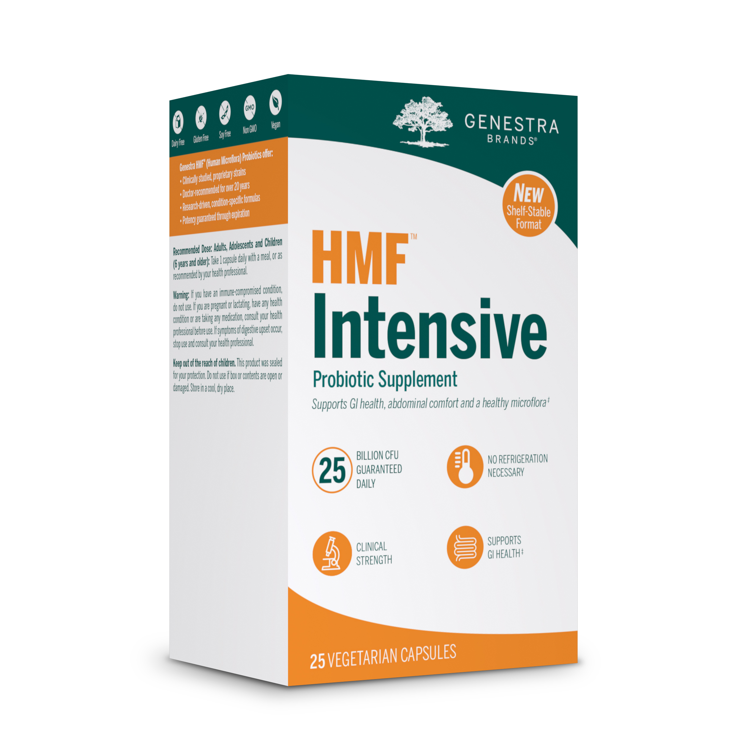 Genestra - HMF Intensive (shelf-stable) - 25 Vegetarian Capsules