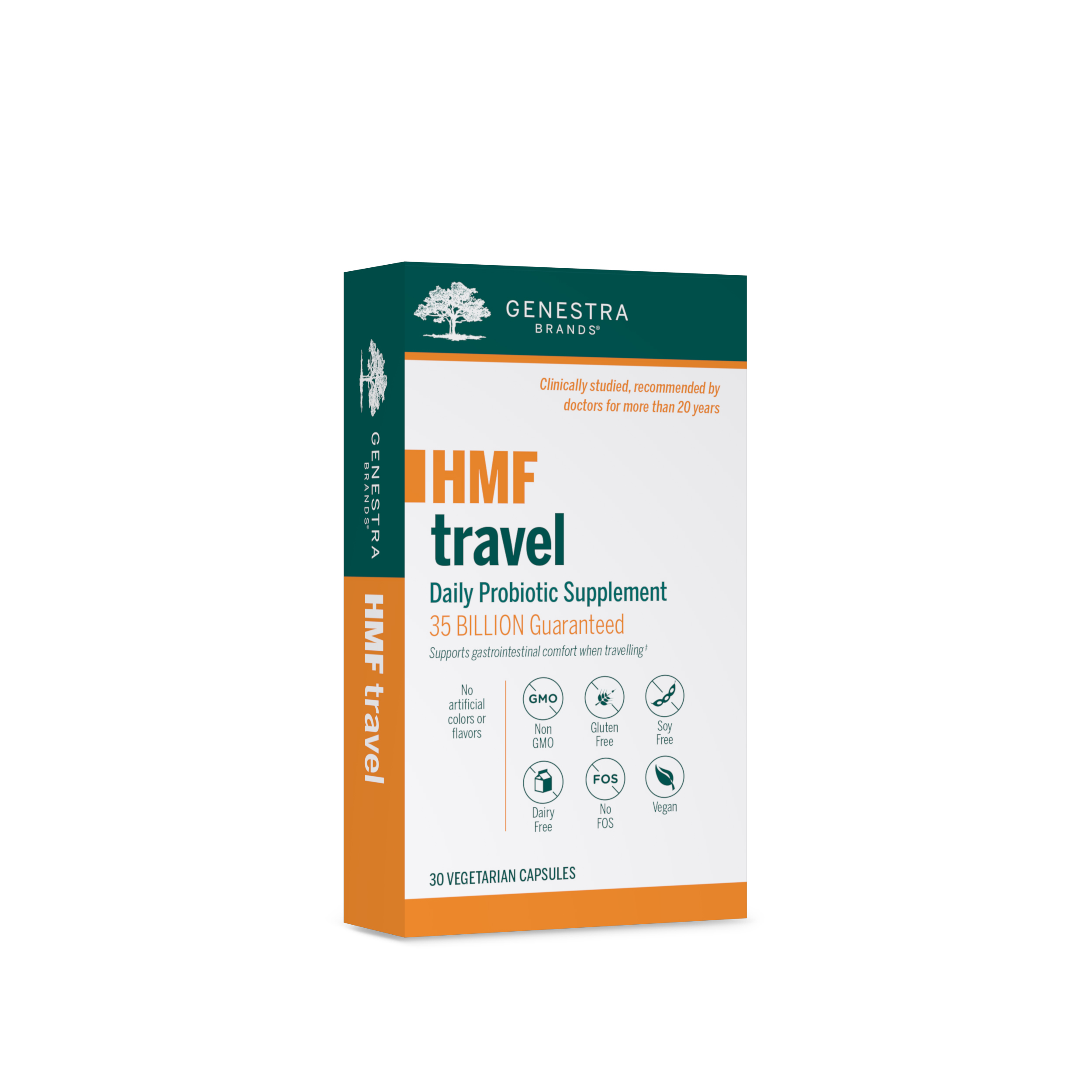 Genestra - HMF Travel - 30 Vegetable Capsules