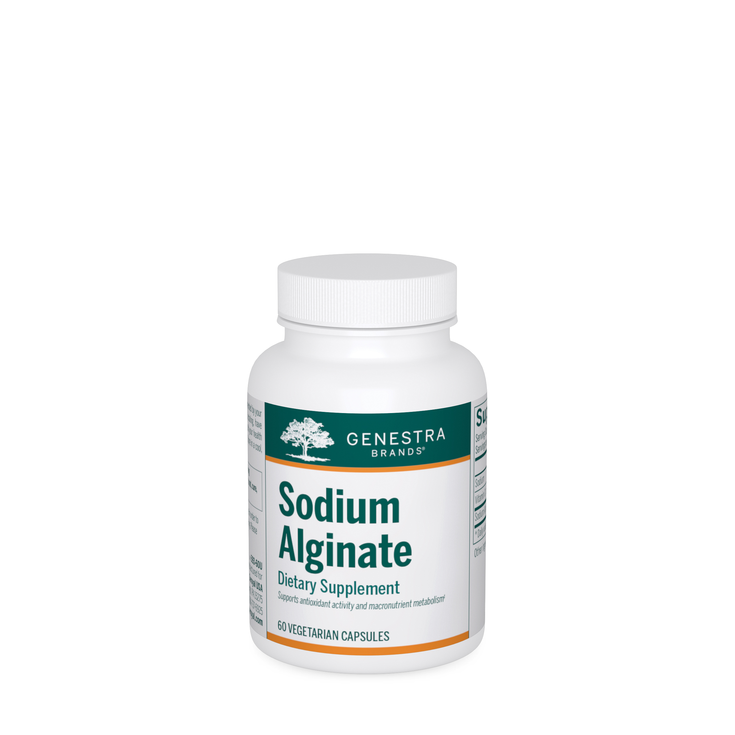 Genestra - Sodium Alginate - 60 Vegetarian Capsules