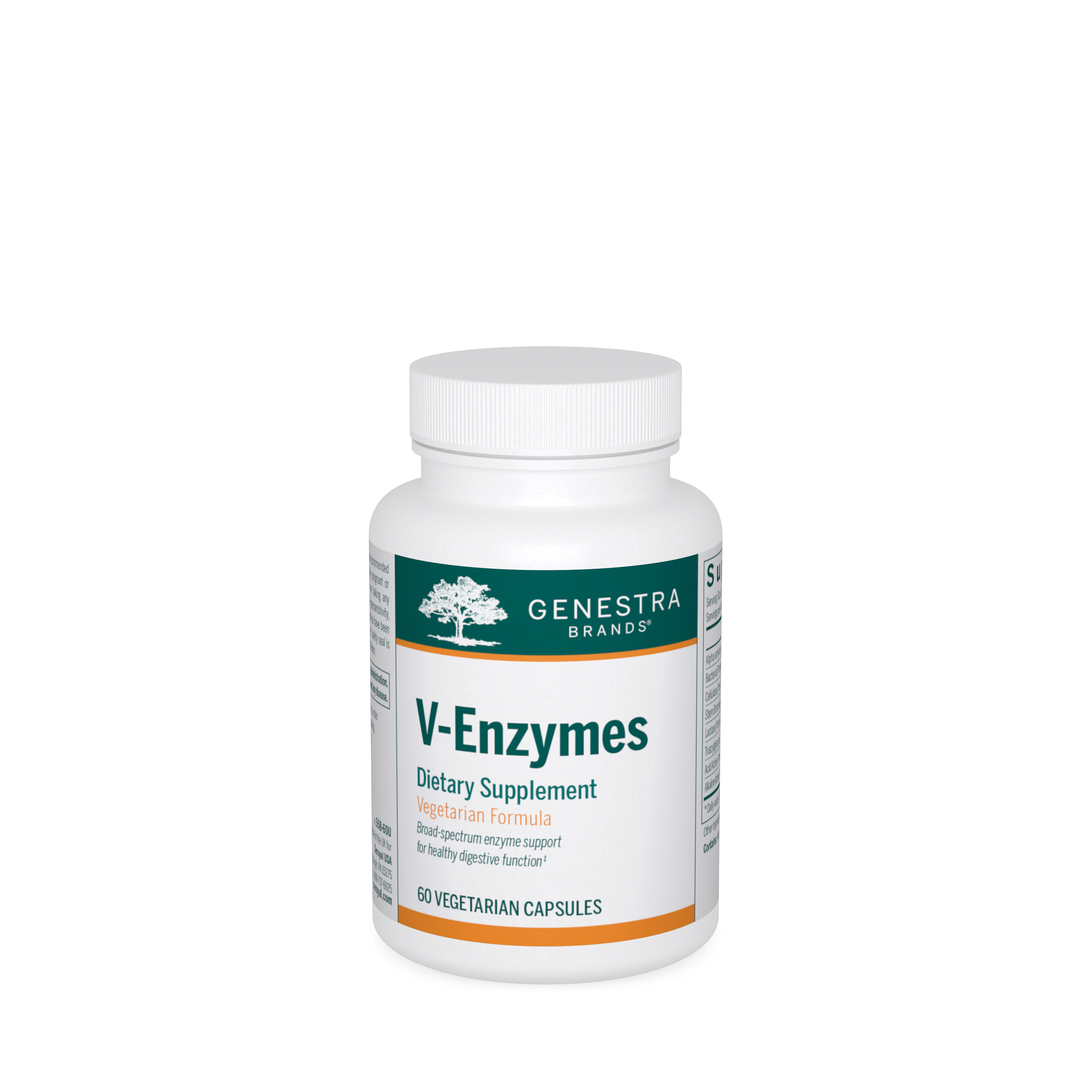 Genestra - V-Enzymes - 60 Vegetarian Capsules