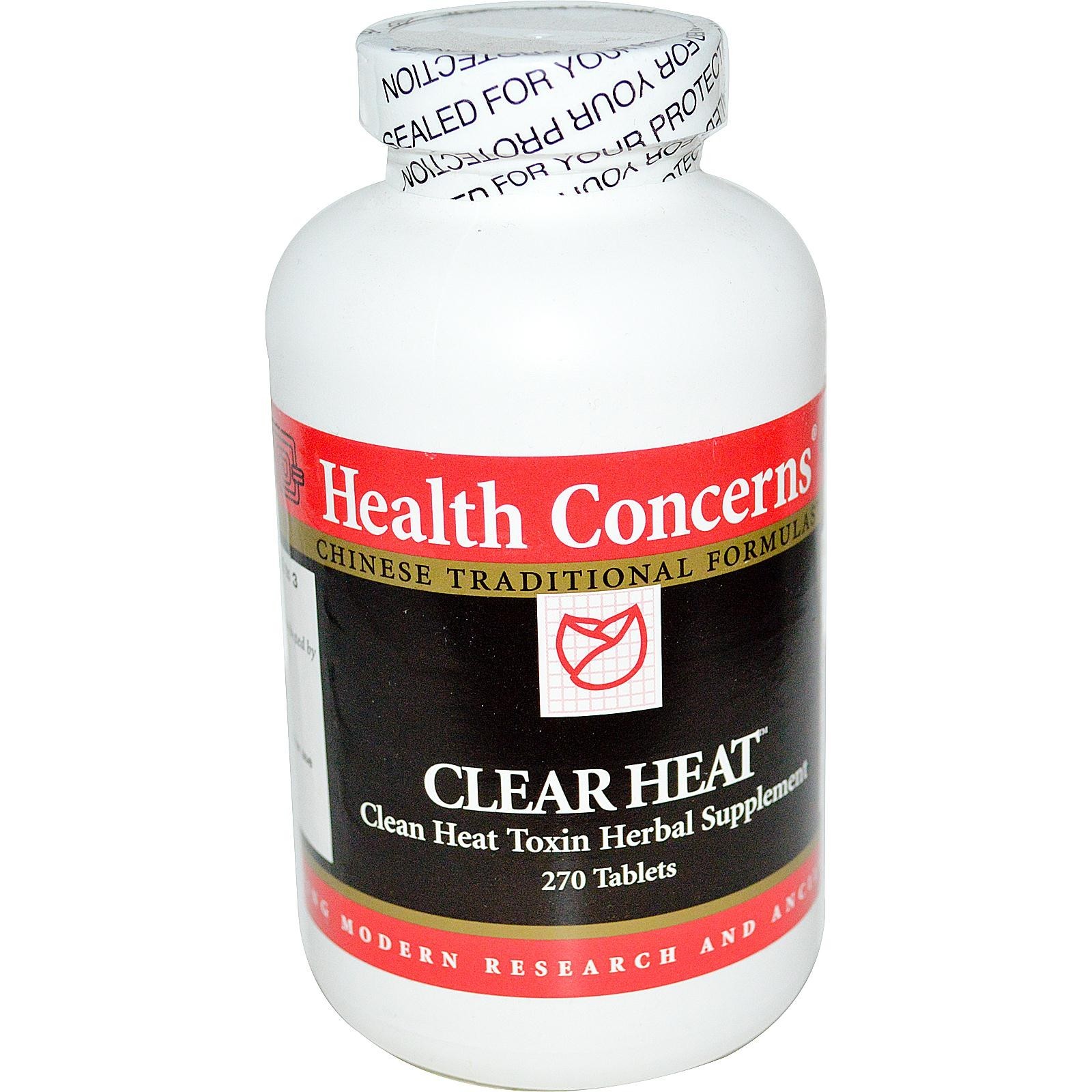 Health Concerns - Clear Heat - 270 Capsules