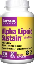 Jarrow Formulas - Alpha Lipoic Sustain 300 with Biotin - 30 Tablets