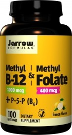 Jarrow Formulas - Methyl B-12 1000 mcg & Methyl Folate 400 mcg, Lemon