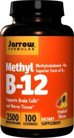 Jarrow Formulas - Methyl B-12 2500 mcg, Tropical Flavor - 100 Lozenges