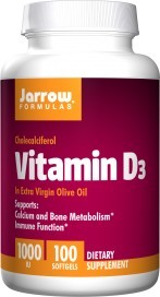 Jarrow Formulas - Vitamin D3 1000 IU - 100 Softgels