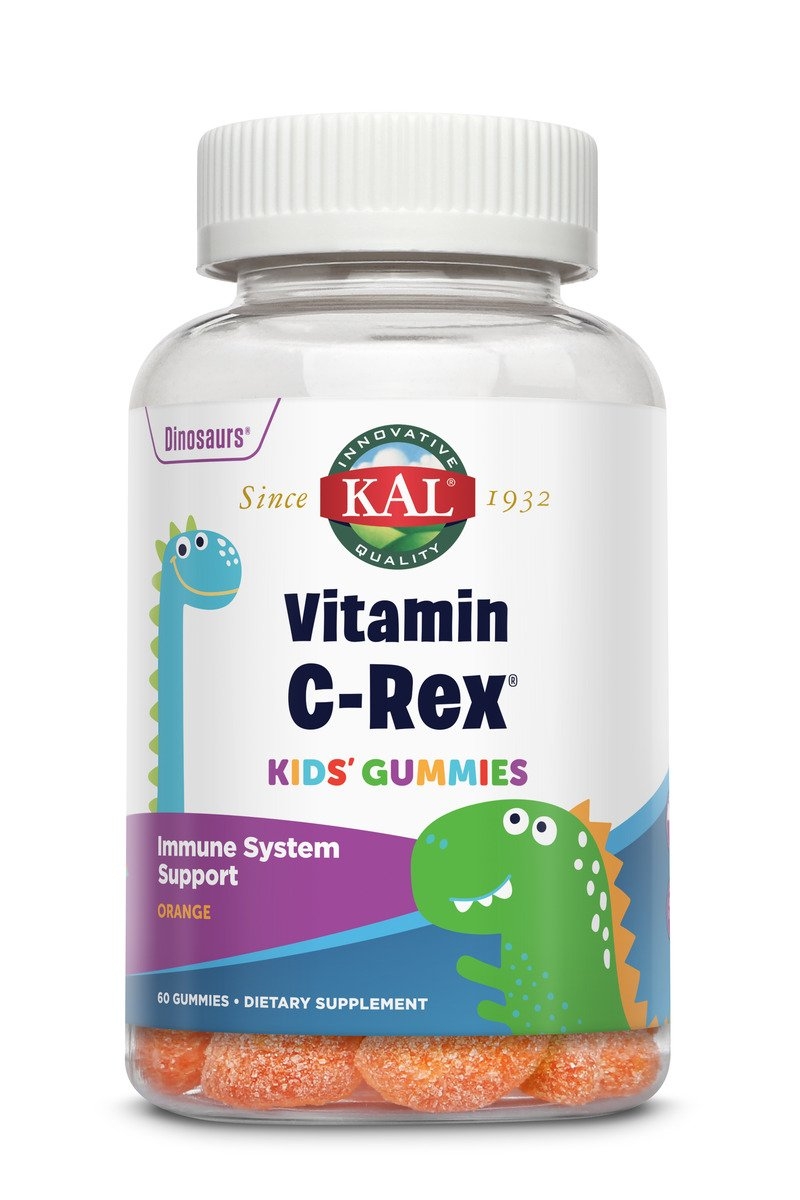 KAL - Vitamin C-Rex Kid's Gummies, Orange Flavor - 60 Gummies