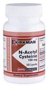 Kirkman - N-Acetyl Cysteine 100 mg -Hypoallergenic - 100 Capsules