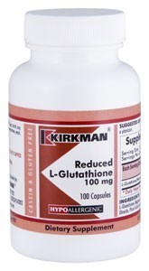 Kirkman - Reduced L-Glutathione 100 mg -Hypoallergenic - 100 Capsules