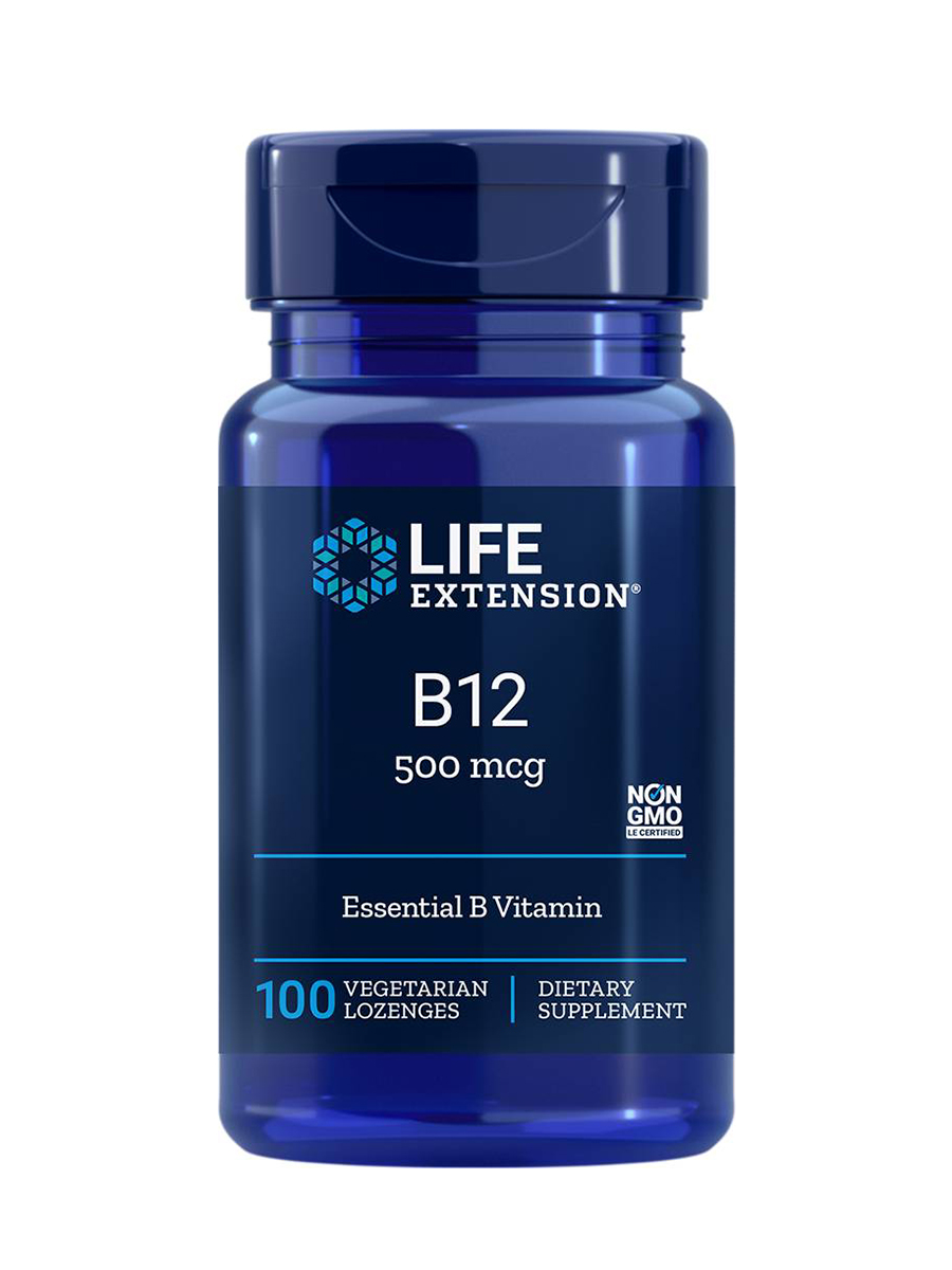 Life Extension - B12 500 mcg - 100 Vegetarian Lozenges