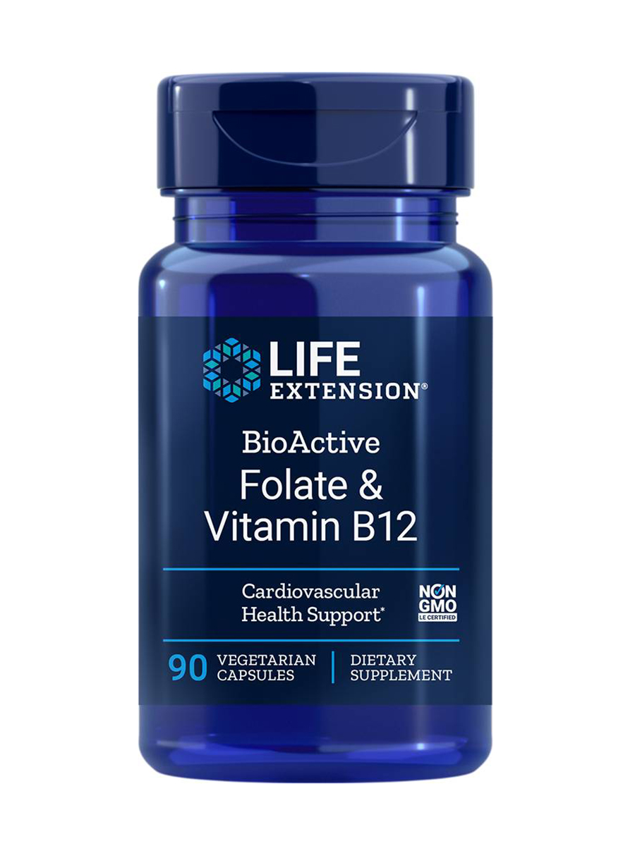 Life Extension - BioActive Folate & Vitamin B12 - 90 Vegetarian
