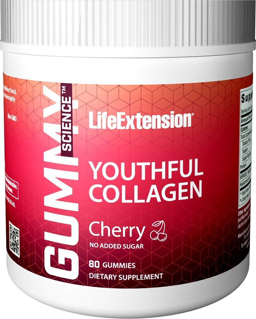 Life Extension - Gummy Science Youthful Collagen, Cherry - 80 Gummies
