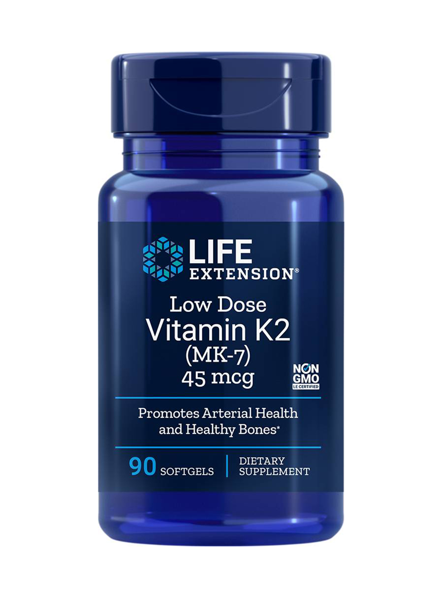 Life Extension - Low-Dose Vitamin K2 (MK-7) 45 mcg - 90 Softgels