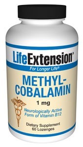 Life Extension - Methylcobalamin 1 mg (Vanilla) - 60 Vegetarian