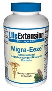 Life Extension - Migra-Eeze Standardized Butterbur-Ginger-Riboflavin