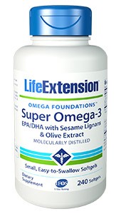 Life Extension - Super Omega-3 EPA/DHA with Sesame Lignans & Olive