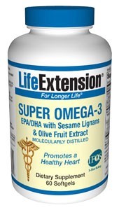 Life Extension - Super Omega-3 EPA/DHA with Sesame Lignans & Olive
