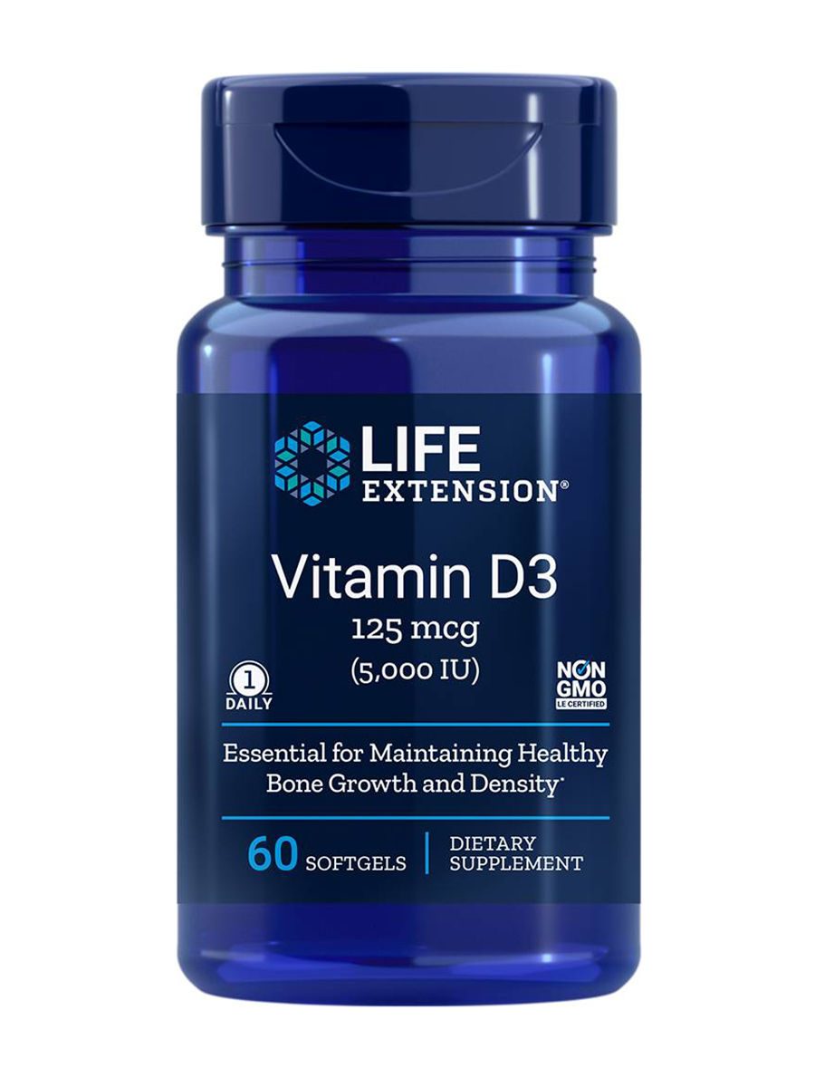 Life Extension - Vitamin D3 5000 IU - 60 Softgels