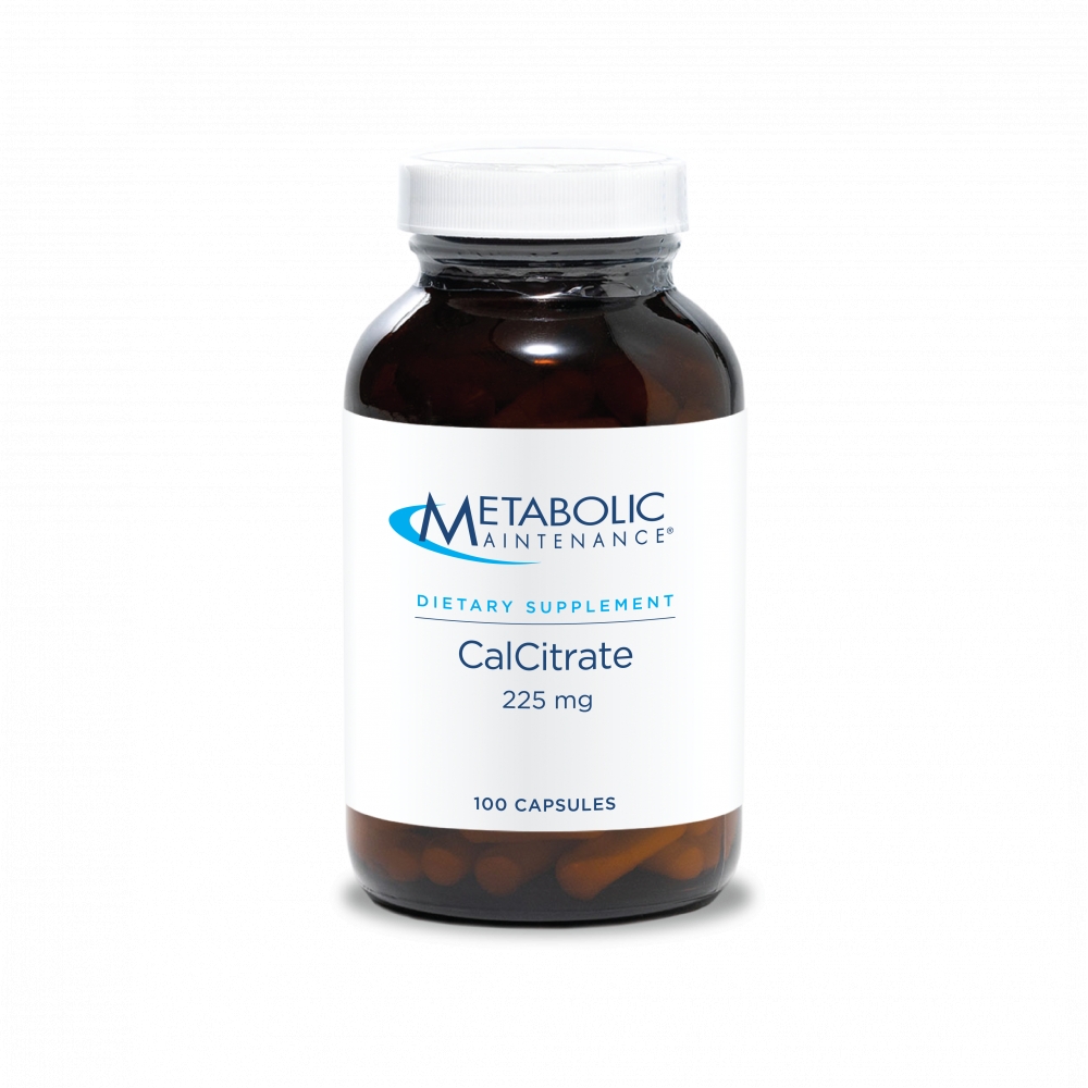 Metabolic Maintenance - CalCitrate 225 mg - 120 Capsules