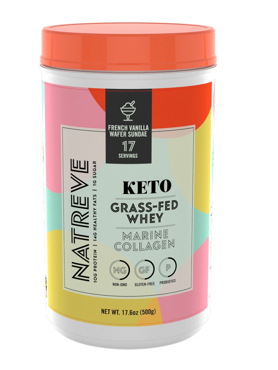 Natreve - Keto Marine Collagen Powder, French Vanilla Wafer Sundae