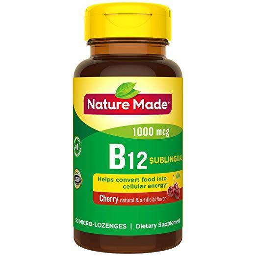 Nature Made - Sublingual Vitamin B12 1000 mcg, Cherry Flavor - 50