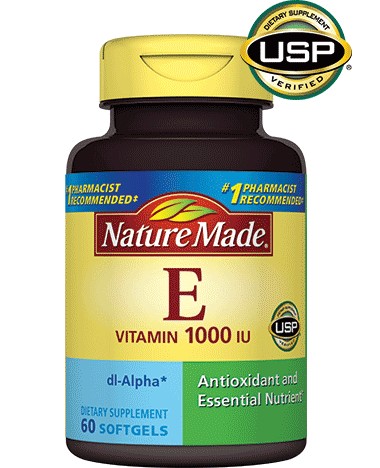 Nature Made - Vitamin E 1000 I.U. - 60 Softgels
