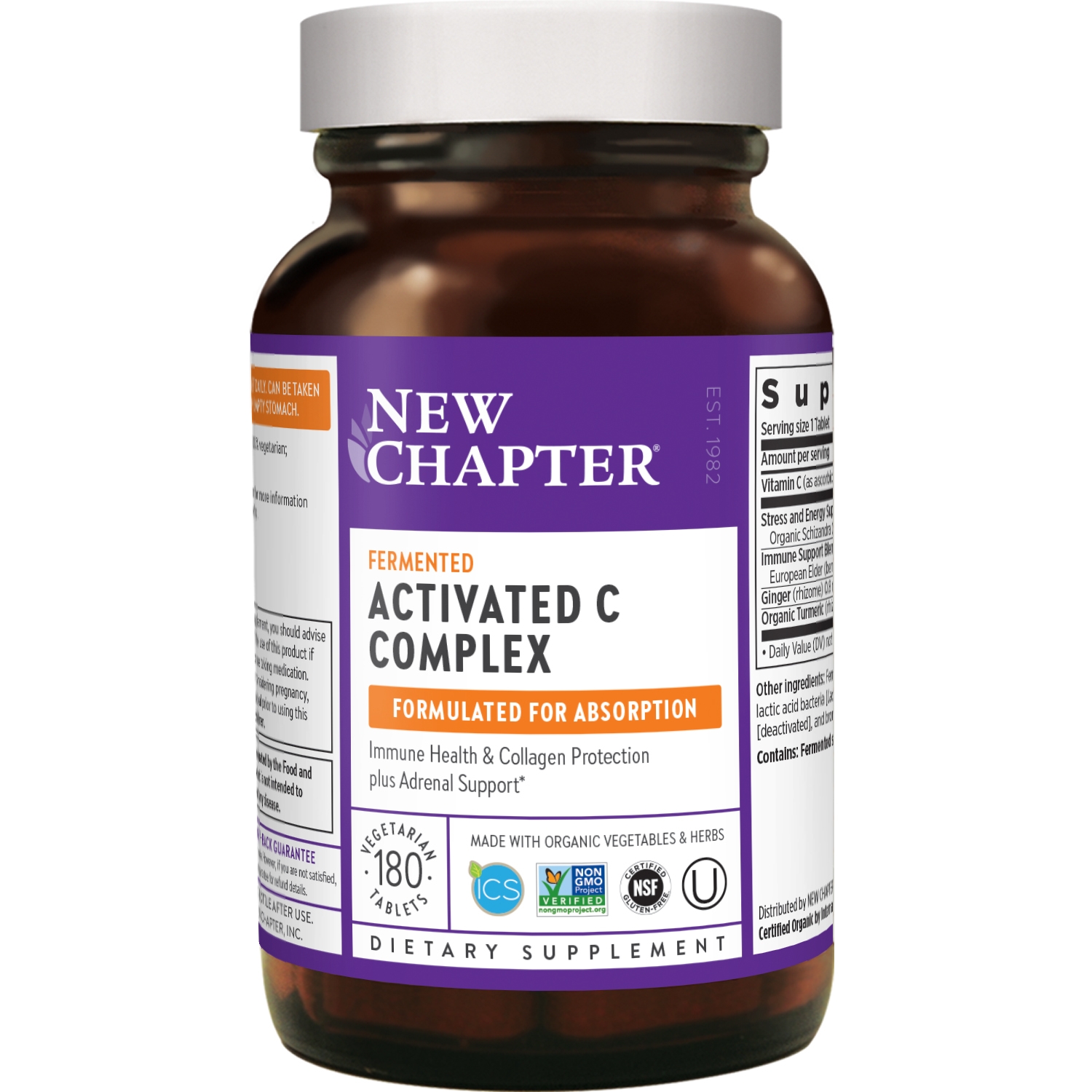 NewChapter - Fermented Activated C Complex - 180 Vegetarian Tablets