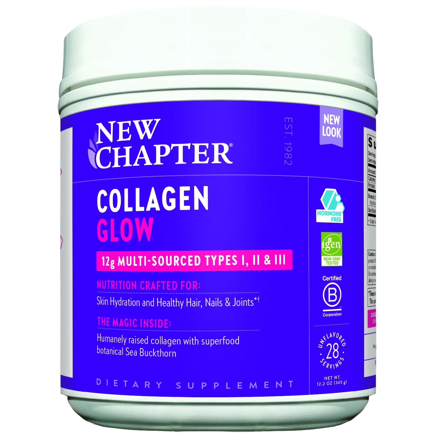 NewChapter - Collagen Glow, Unflavored - 12.2 oz (345 Grams)