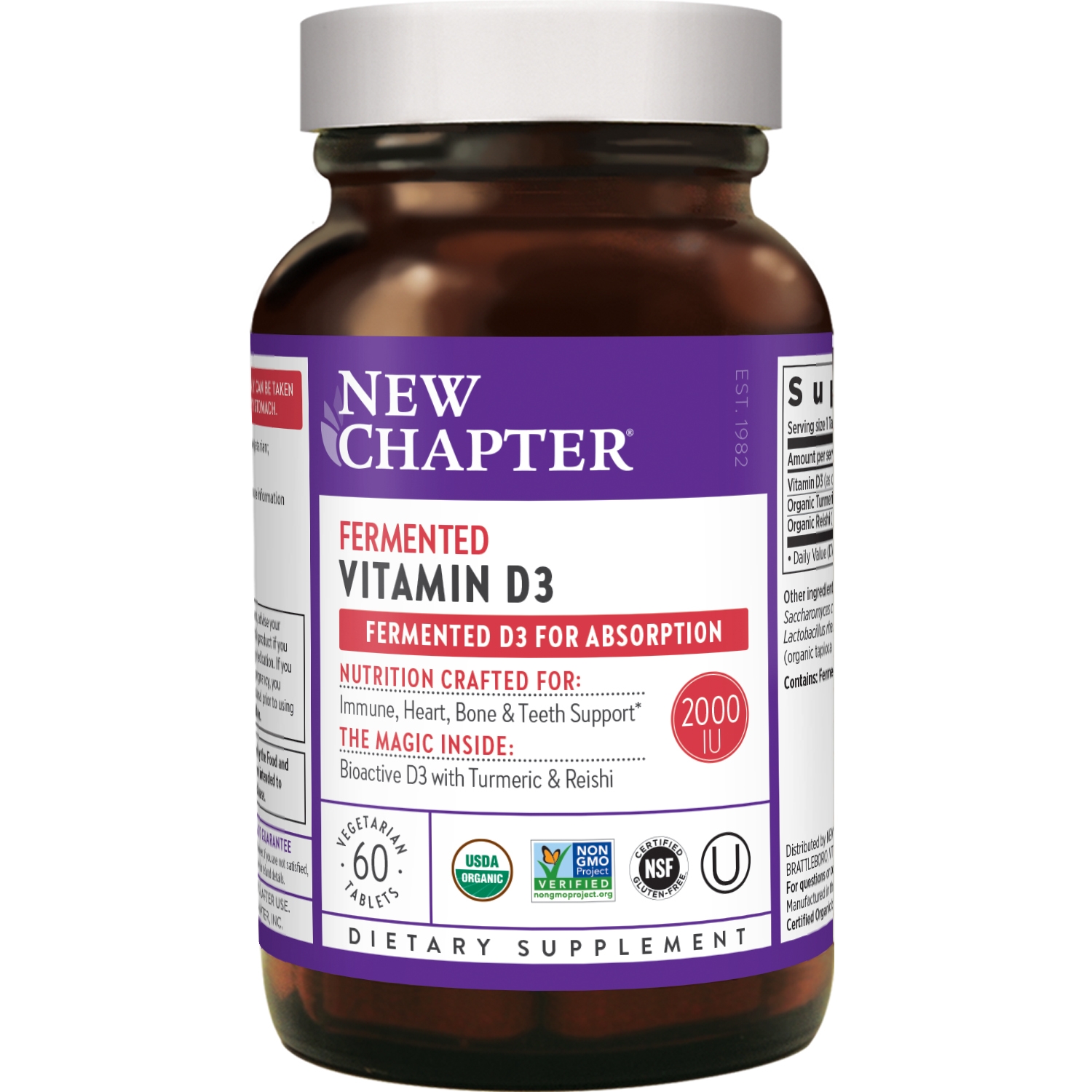 NewChapter - Fermented Vitamin D3 - 60 Vegetarian Tablets