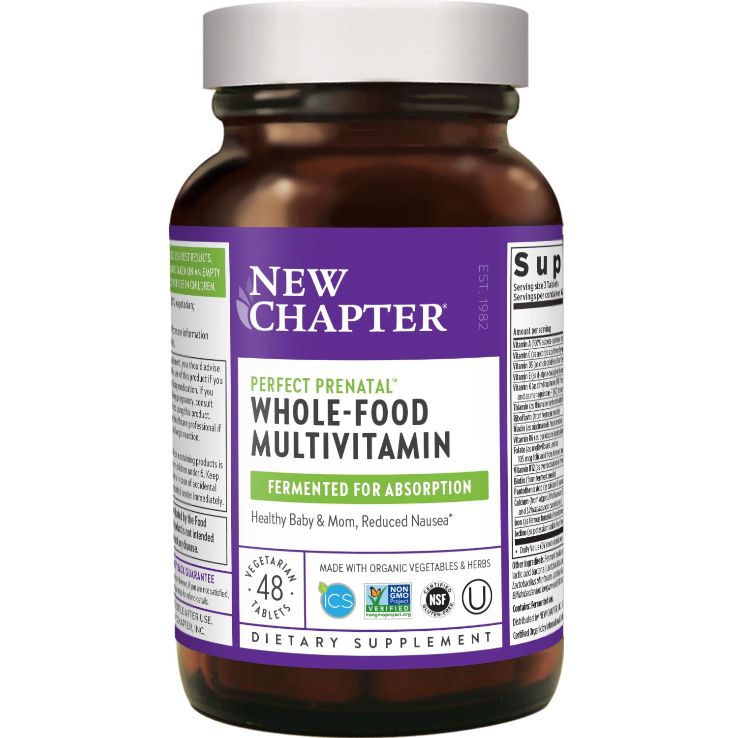 NewChapter - Perfect Prenatal Multivitamin - 48 Vegetarian Tablets