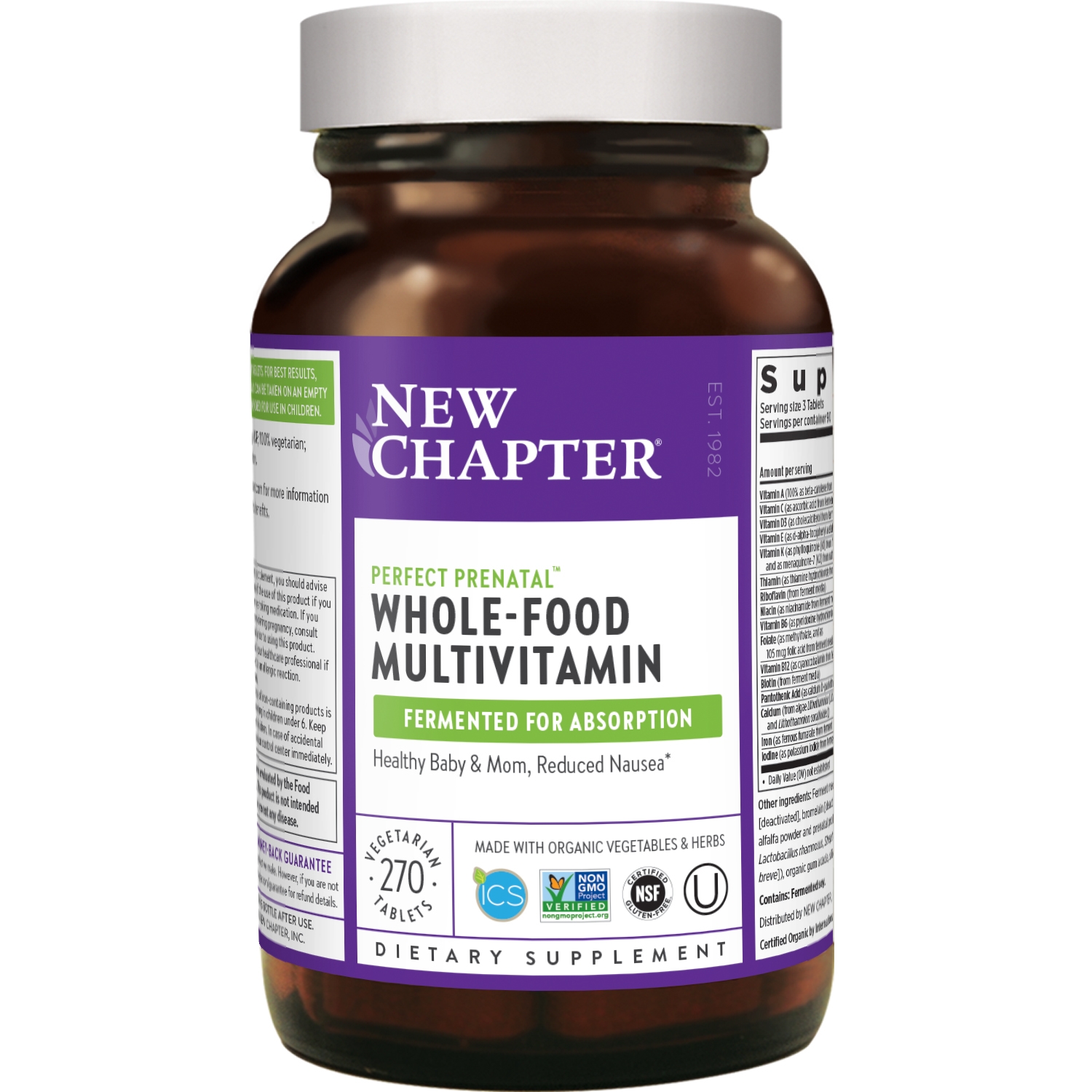 NewChapter - Perfect Prenatal Multivitamin - 270 Vegetarian Tablets