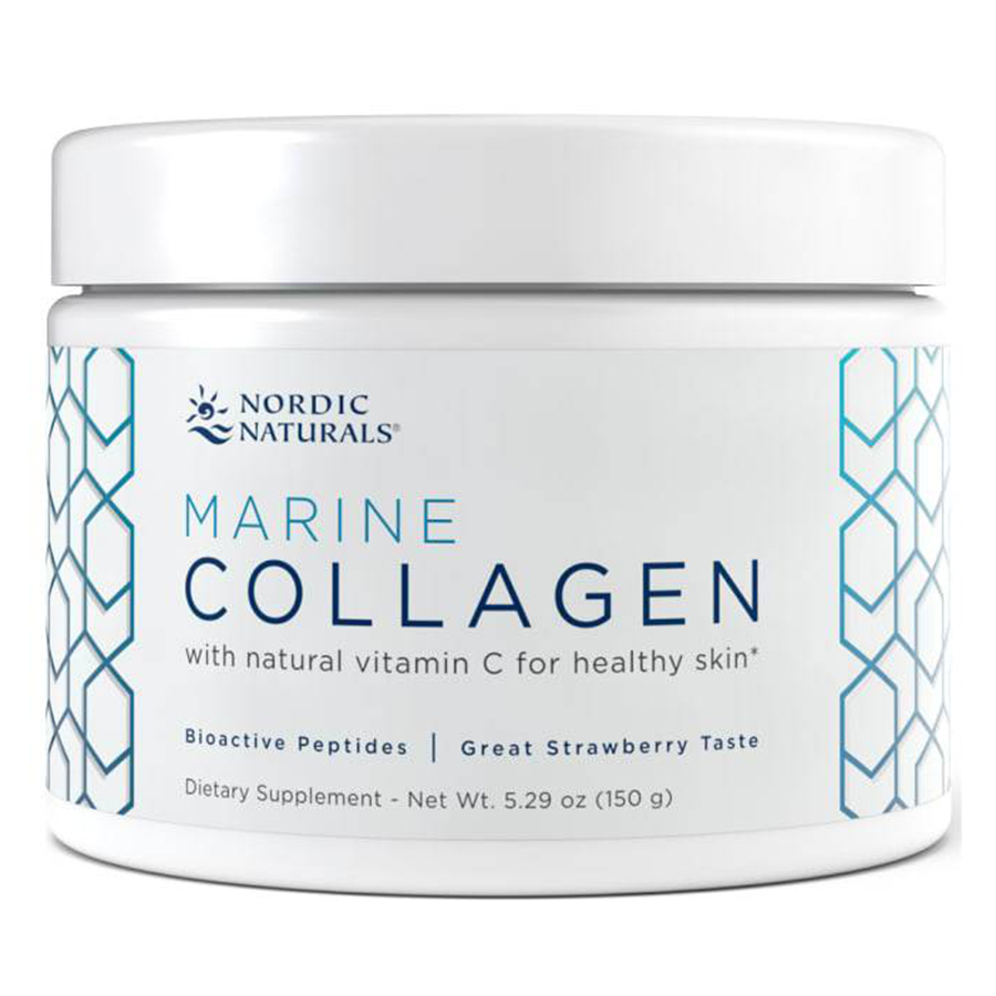 Nordic Naturals - Marine Collagen Powder, Strawberry Flavor - 5.29 oz