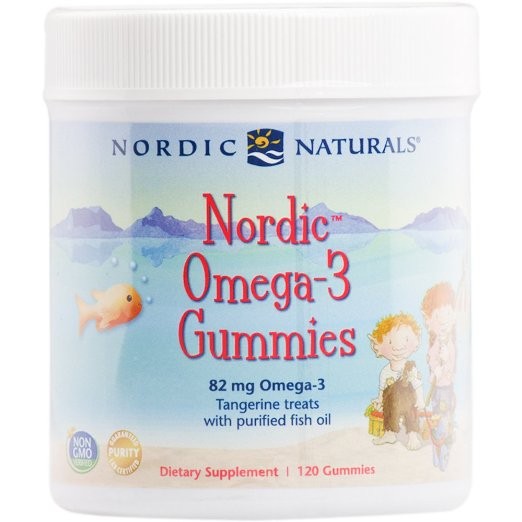 Nordic Naturals - Nordic Omega-3 Gummies, Tangerine Flavor - 120