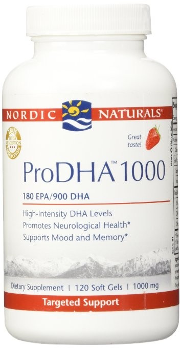 Nordic Naturals - ProDHA 1000 mg, Strawberry Flavor - 120 Soft Gels