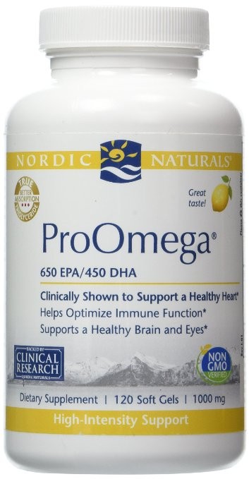 Nordic Naturals - ProOmega 1000 mg, Lemon Flavor - 120 Soft Gels