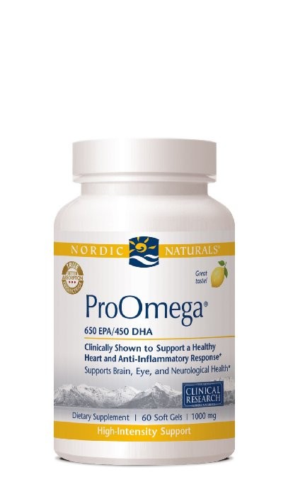 Nordic Naturals - ProOmega 1000 mg, Lemon Flavor - 60 Soft Gels
