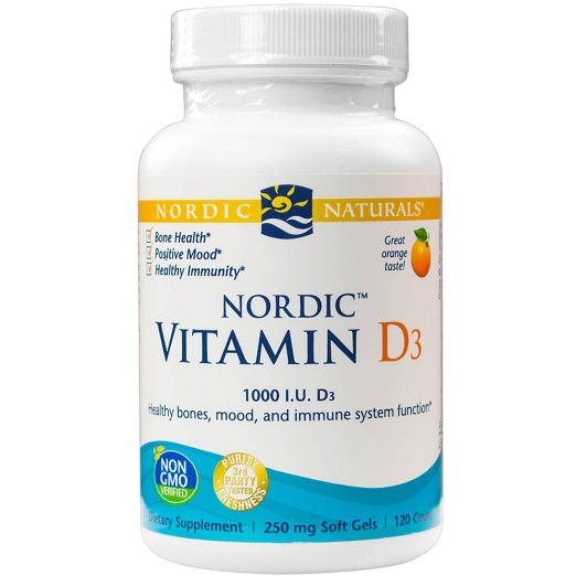 Nordic Naturals - Vitamin D3 250 mg, Orange Flavor - 120 Soft Gels