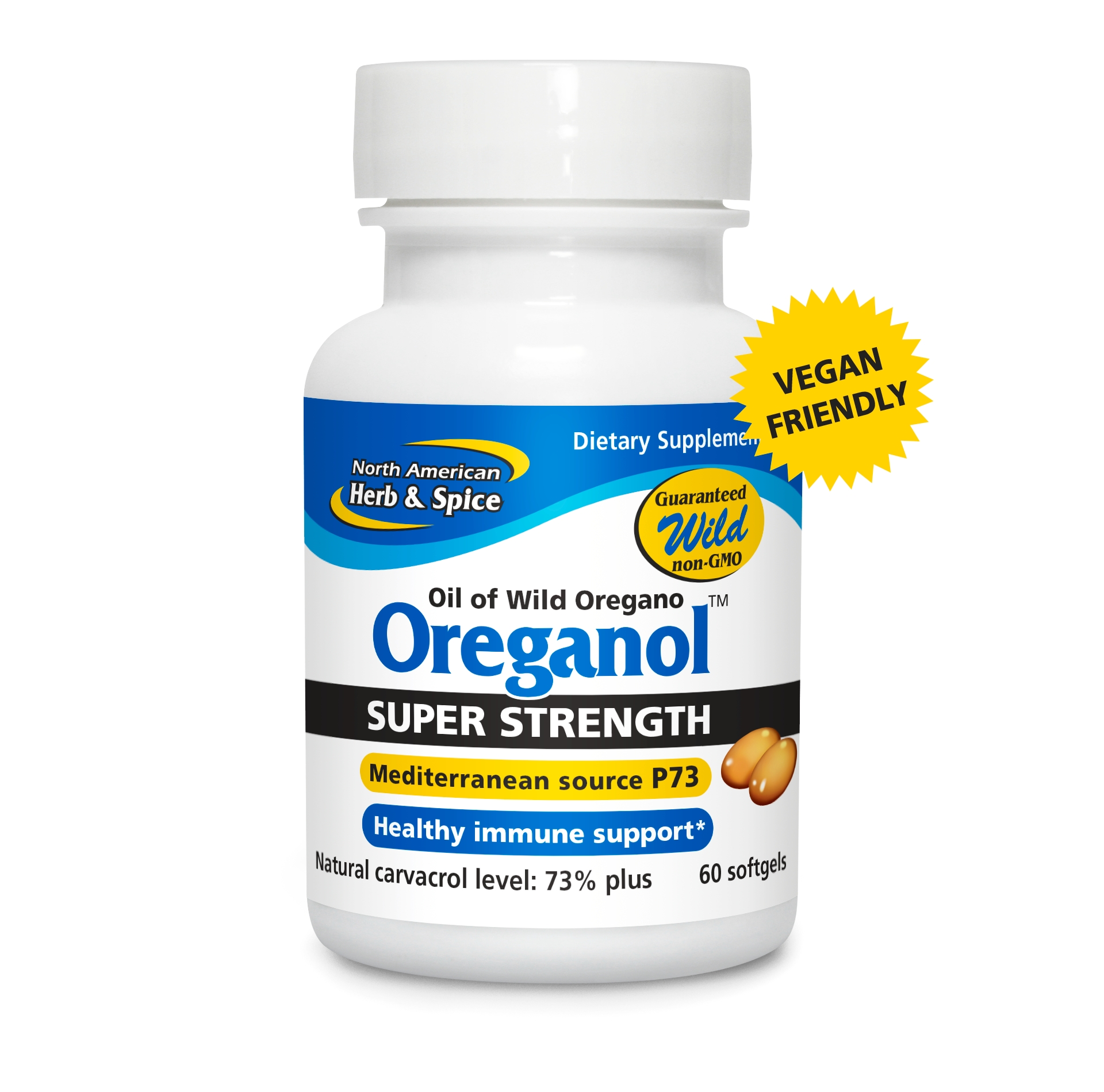 North American Herb and Spice - Oreganol P73, Super Strength - 60