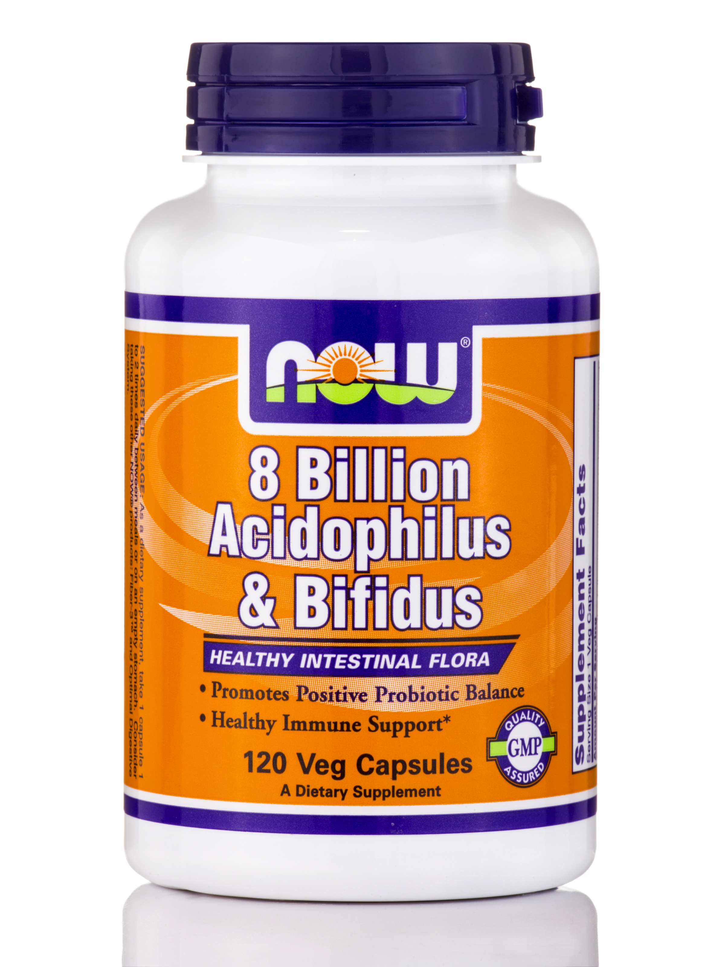 NOW - 8 Billion Acidophilus & Bifidus - 120 Veg Capsules