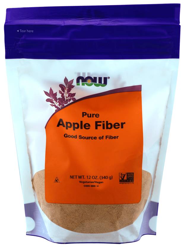 NOW - Pure Apple Fiber - 12 oz (340 Grams)