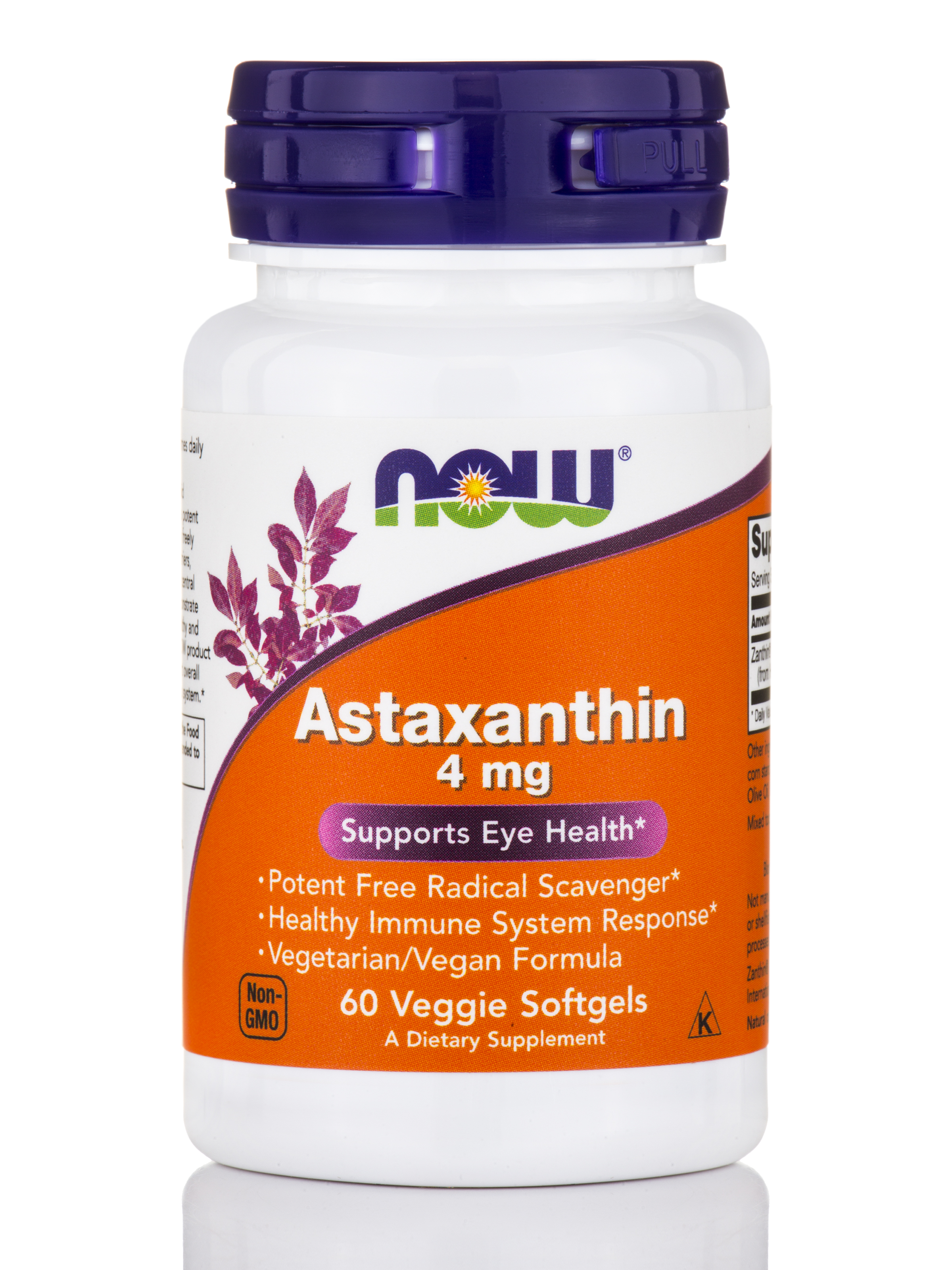 NOW - Astaxanthin 4 mg - 60 Veggie Softgels