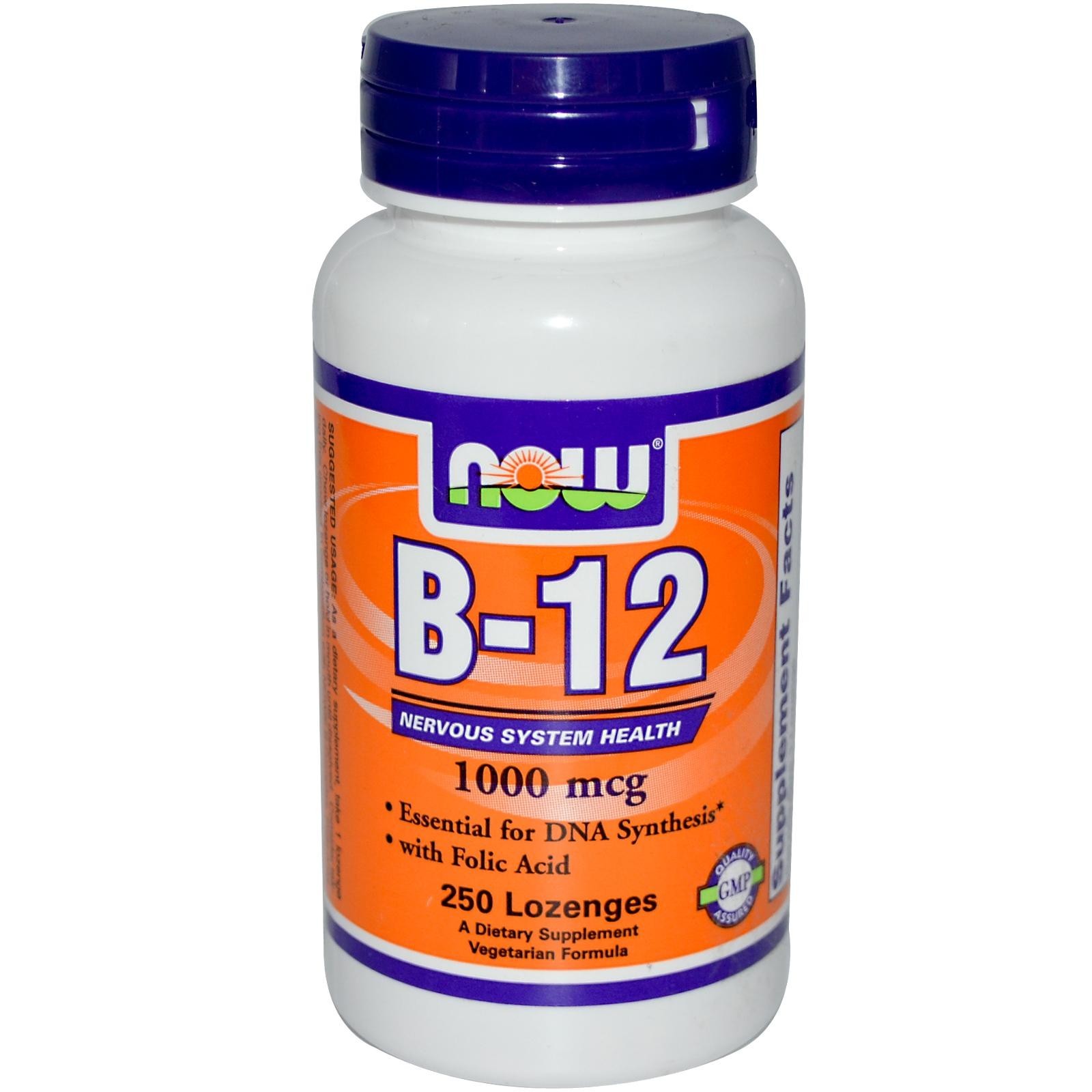 NOW - B-12 1000 mcg - 250 Lozenges