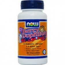 NOW - BerryDophilus 2 Billion, Natural Berry Flavor - 60 Chewables